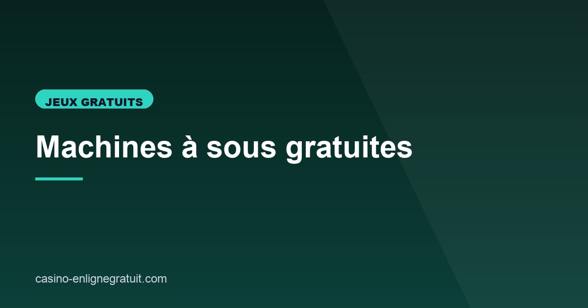 Illustration de l'article consacré aux machines à sous gratuites