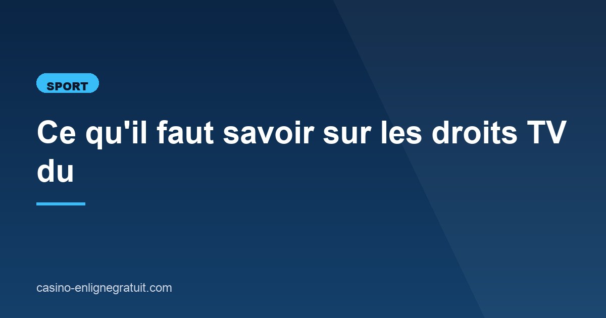 Illustration de l'article consacré aux droits TV du football